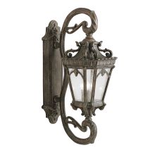Tournai 4 Light 38" Outdoor Wall Sconce with Seedy Glass Panels
