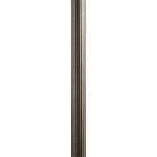 84" Direct Burial Fluted Aluminum Post