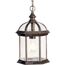 Barrie 8" Wide LED Outdoor Mini Pendant with Beveled Glass Panels