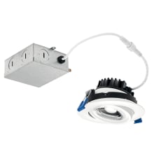 LED Canless Recessed Light 4" Adjustable Recessed Trim - IC Rated - 2700K