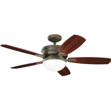 Carlson 52" Indoor Ceiling Fan with LED Light Kit and Wall Control