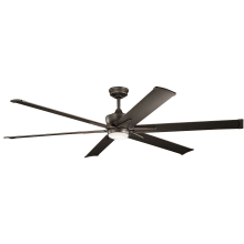 80" Indoor / Outdoor Ceiling Fan with Blades, Light Kit, Downrod and Wall Control