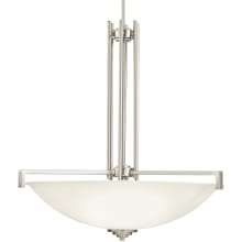 Eileen 4-Bulb Indoor Pendant with Bowl-Shaped Glass Shade