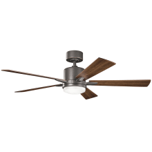 Lucian 52" 5 Blade LED Indoor Ceiling Fan with Wall Control