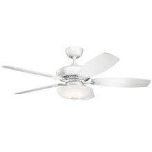 Canfield Pro 52" 5 Blade Indoor Ceiling Fan with Blades, LED Light Kit, and Wall Control