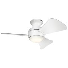 Sola 34" 3 Blade LED Outdoor Ceiling Fan with Wall Control