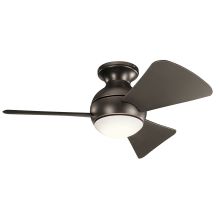 Sola 34" 3 Blade LED Outdoor Ceiling Fan with Wall Control