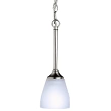 Ansonia Single-Bulb Indoor Pendant with Cone-Shaped Glass Shade