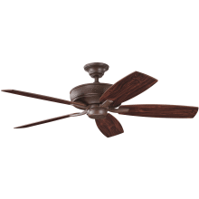 Monarch II 52" 5 Blade Indoor Ceiling Fan with Blades and Wall Control