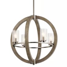 Grand Bank 4 Light 20" Wide Single Pendant