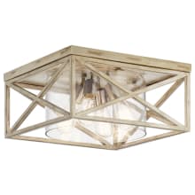 Moorgate 16" Wide Flush Mount Ceiling Light with Clear Glass Shade