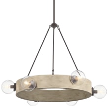 Marquee 6 Light 37" Wide Ring Chandelier