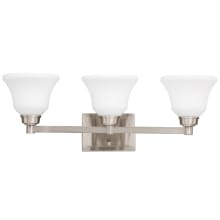 Langford 26.5" Wide Three-Bulb Bathroom Lighting Fixture