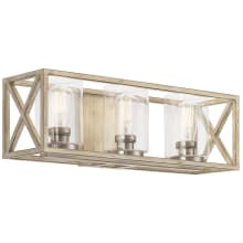 Moorgate 3 Light 23" Wide Vanity Light with Clear Glass Shades