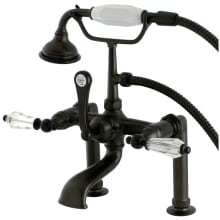 Wilshire Deck Mounted Roman Tub Filler with Built-In Diverter - Includes Hand Shower