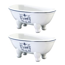 5-11/16-Inch Miniature Ceramic Double-Ended Bathtub (2-Pieces)