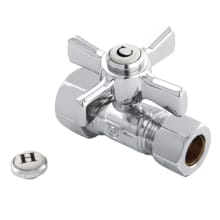 5/8" OD Comp X 1/2" OD Comp Straight Shut-Off Valve