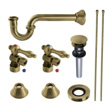 Trimscape 9 Piece Sink Trim Kit with P-Trap and Overflow Drain