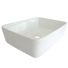 French 18-7/8" Rectangular Ceramic Vessel Bathroom Sink