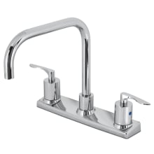 Serena 1.8 GPM Deck Mounted Standard Double Handle Kitchen Faucet - Includes Escutcheon