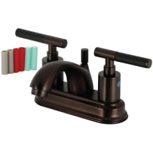 Kaiser 1.2 GPM Centerset Bathroom Faucet with Pop-Up Drain Assembly and Silicone Rubber-Coated Handles