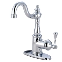 English Vintage 1.2 GPM Single Hole Bathroom Faucet with Pop-Up Drain Assembly