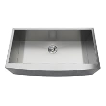 Uptowne 36" Farmhouse Single Basin Stainless Steel Kitchen Sink with Basket Strainer