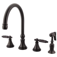 1.8 GPM Widespread Kitchen Faucet - Includes Escutcheon and Side Spray