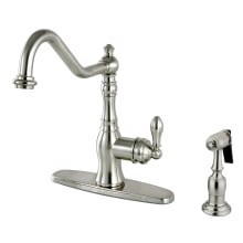 American Classic 1.8 GPM Single Hole Kitchen Faucet - Includes Escutcheon and Side Spray