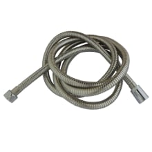 Complement 63" to 78-3/4" Brass Double Spiral Stainless Steel Shower Hose
