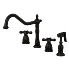 Heritage 1.8 GPM Widespread Kitchen Faucet - Includes Side Spray