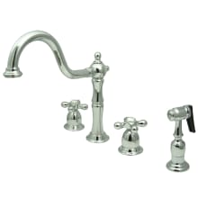 Heritage 1.8 GPM Widespread Kitchen Faucet - Includes Side Spray