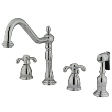 French Country 1.8 GPM Widespread Kitchen Faucet - Includes Side Spray