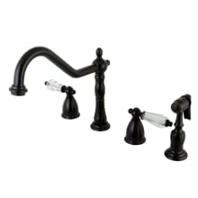 Wilshire 1.8 GPM Widespread Kitchen Faucet - Includes Side Spray