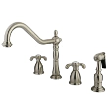 French Country 1.8 GPM Widespread Kitchen Faucet - Includes Side Spray
