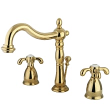 French Country 1.2 GPM Widespread Bathroom Faucet with Pop-Up Drain Assembly