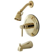 Concord Tub and Shower Trim with Single Function Shower Head and Metal Lever Handle