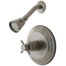 Concord Shower Trim with Single Function Shower Head and Metal Cross Handle