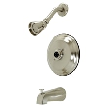 Tub and Shower Trim Package with Single Function Shower Head