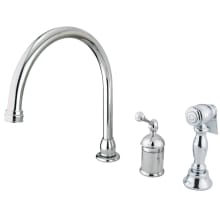 Buckingham 1.8 GPM Widespread Kitchen Faucet - Includes Escutcheon and Side Spray
