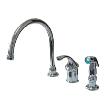 Georgian 1.8 GPM Widespread Kitchen Faucet - Includes Escutcheon and Side Spray