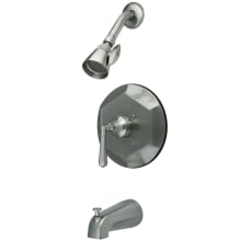 Metropolitan Tub and Shower Trim with Single Function Shower Head and Metal Lever Handle