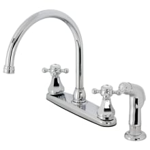 Metropolitan 1.8 GPM Deck Mounted Standard Double Handle Kitchen Faucet - Includes Escutcheon