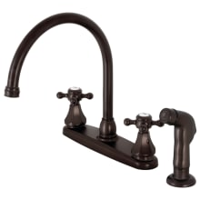 Metropolitan 1.8 GPM Deck Mounted Standard Double Handle Kitchen Faucet - Includes Escutcheon