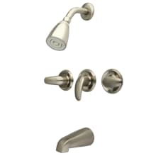Legacy Tub and Shower Trim Package with 1.8 GPM Single Function Shower Head, Triple Handles and Tub Faucet