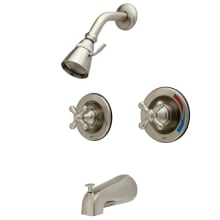 Vintage Tub and Shower Trim Package With 1.8 GPM Single Function Shower Head with Cross Handles