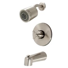 Elinvar Tub and Shower Trim Package with 1.8 GPM Multi Function Shower Head, Single Handle and Tub Faucet with Diverter