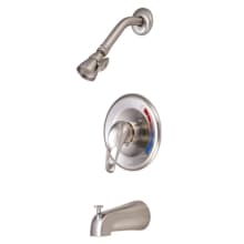 Chatham Tub and Shower Trim with Single Function Shower Head, Metal Lever Handle and Valve