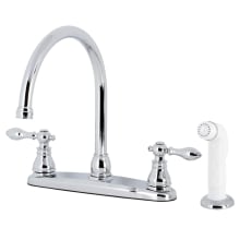 American Classic 1.8 GPM Centerset Kitchen Faucet – Includes Side Spray, and Escutcheon