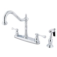 English Vintage 1.8 GPM Standard Kitchen Faucet - Includes Side Spray